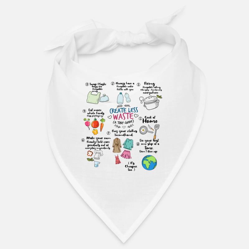 Create less waste Recycling guide Bandana