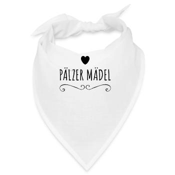 Pälzer Mädel - Pfälzer Mädel - Pfalzgirl Pfälzerin - Bandana - Weiß - Vorne