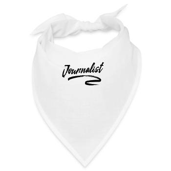 Zeitung Journalist - Bandana - Weiß - Vorne