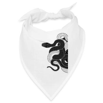 Schlangen - Bandana - Weiß - Vorne