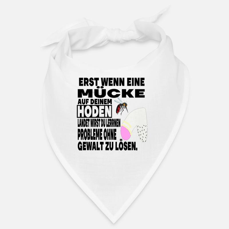 Hoden Eier Mücke Stich Gewalt Problem Spruch Bandana