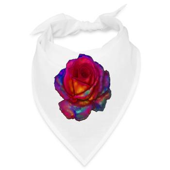 Rosa - Bandana - Weiß - Vorne