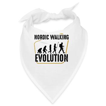 Nordic Walking - Bandana - Weiß - Vorne