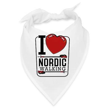 Nordic Walking - Bandana - Weiß - Vorne