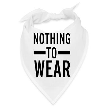 Nothing To Wear - Bandana - Weiß - Vorne