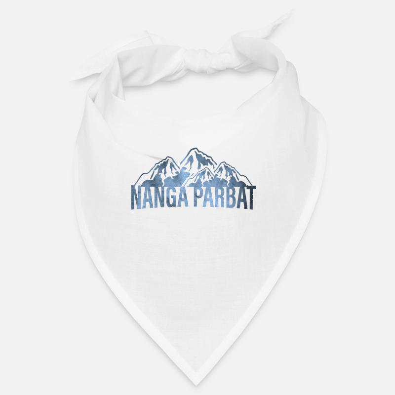 Berg Nanga Parbat oder Diamir - Bandana - Weiß