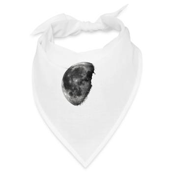 Mond / Halbmond - Bandana - Weiß - Vorne