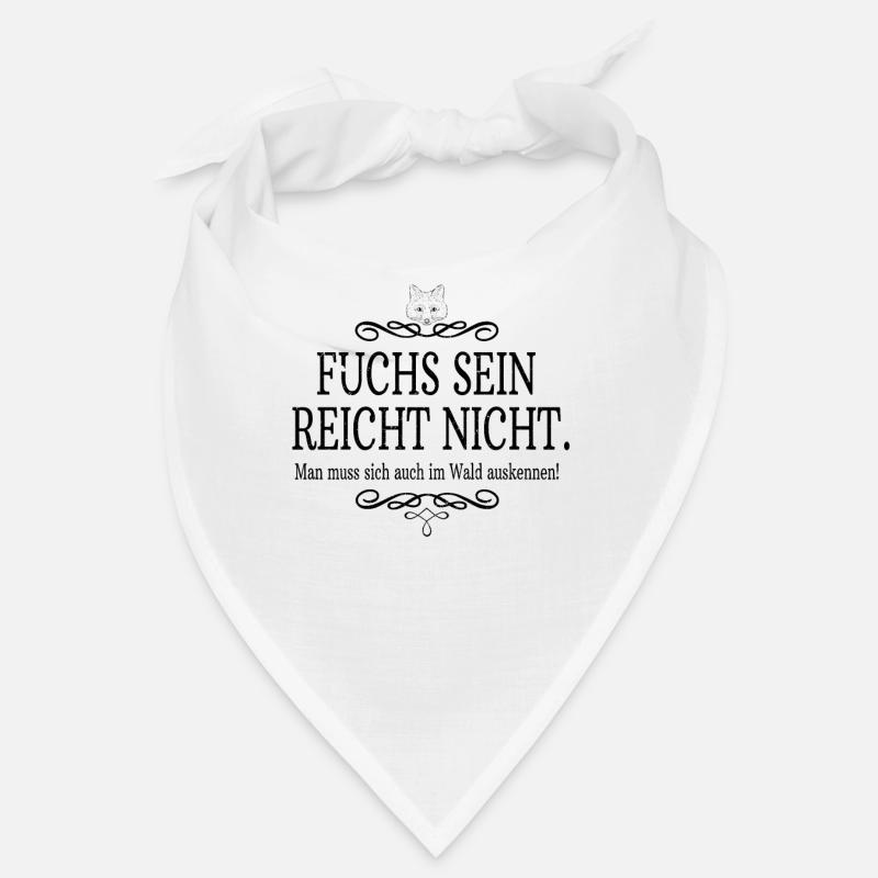 Fuchs Wald Förster Jäger Natur Bäume Geschenke - Bandana - Weiß