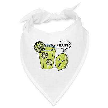 Funny Lemonade Lustige Limo Zitrone Limette Saft - Bandana - Weiß - Vorne