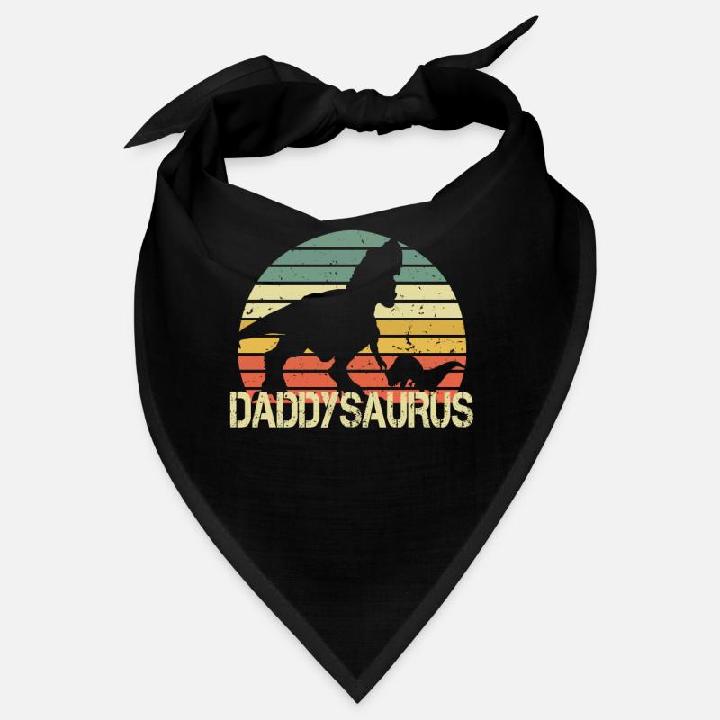 Daddysaurus TRex Vintage Retro Anniversaire du Père Bandana