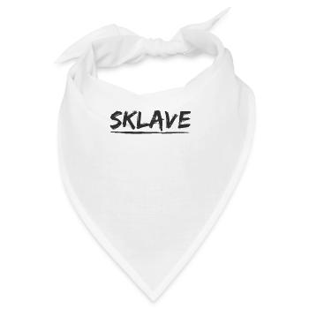 Sklave Devot Herrin Fetisch Rollenspiel Diener - Bandana - Weiß - Vorne