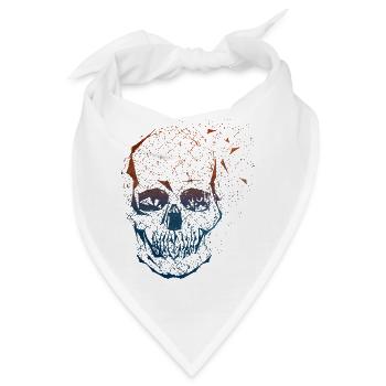 Skull - Bandana - Weiß - Vorne