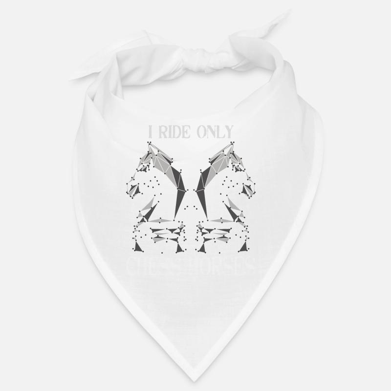 Pièces d'échecs Jeu d'échecs Jeu cadeau amusant - Bandana - blanc