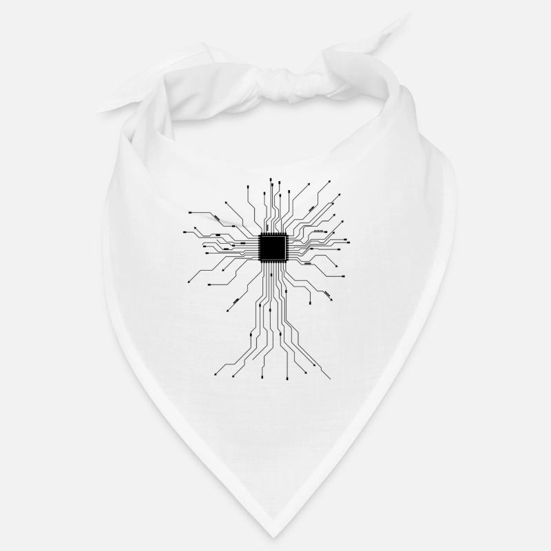 Computer Scientist CPU Heartbeat Gift for Nerds Bandana