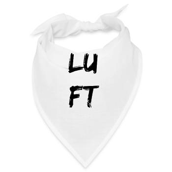 LUFT Zeichen Quadrate - Bandana - Weiß - Vorne