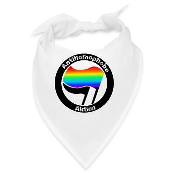 Antihomophobe Aktion - Bandana - Weiß - Vorne