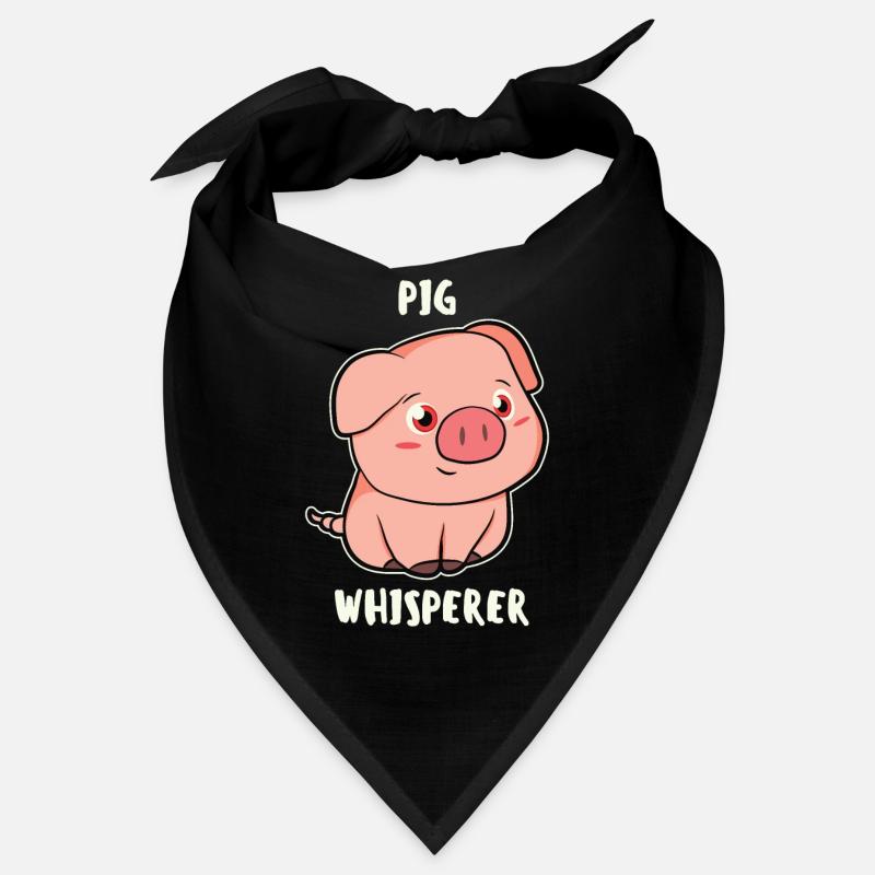 Lustig Pig Whisperer Schwein Spruch Geschenk Tier Bandana