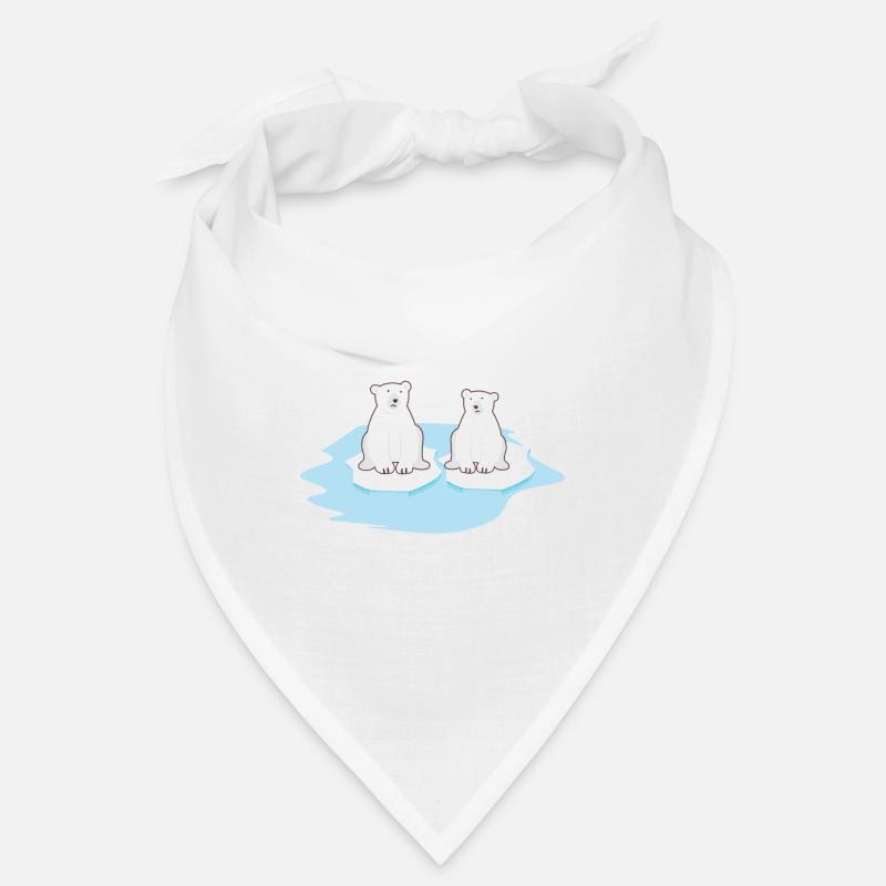 Klimawandel Eisbär Pinguin Spruch schmelzen Bandana