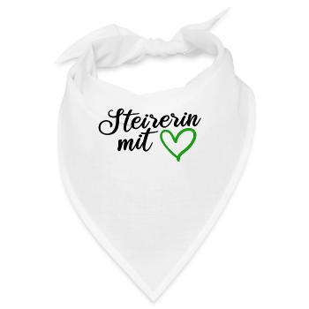 Steiermark Steirer Österreich Spruch Geschenk - Bandana - Weiß - Vorne