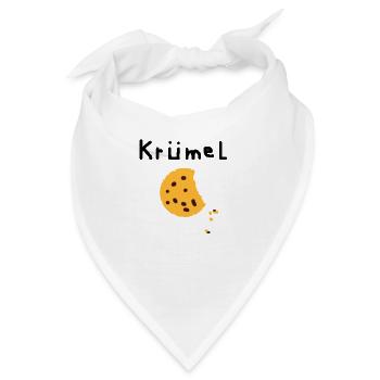 Krümel Kinder und Süßigkeiten T-Shirt - Bandana - Weiß - Vorne