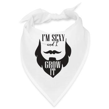 Ich Bin Sexy Bart - Bandana - Weiß - Vorne