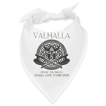 Valhalla Valknut Wikinger Germanen - Bandana - Weiß - Vorne
