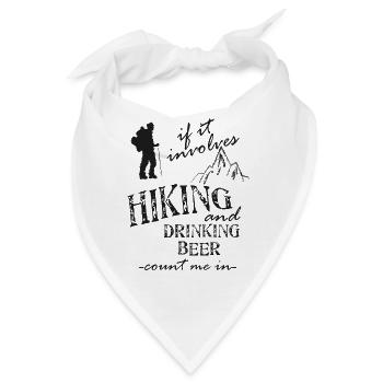 Wanderung - Bandana - Weiß - Vorne