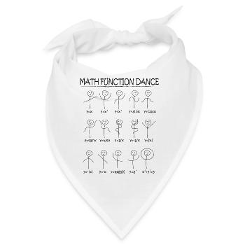 Mathe Funktionen - Bandana - Weiß - Vorne