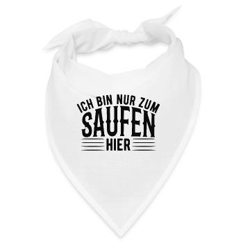 Feiern - Bandana - Weiß - Vorne