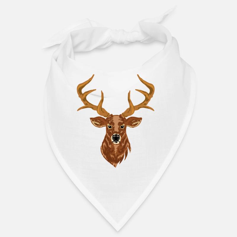 Hirschkopf Hirschgeweih Hirsch Jäger Jagd Trophäe Bandana