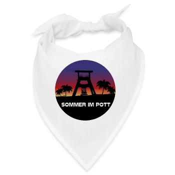 coole shirts Sommer im Pott - Bandana - Weiß - Vorne