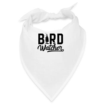 Vogel Vögel beobachten Vogelkunde Ornithologe Flug - Bandana - Weiß - Vorne