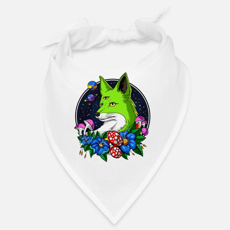 Fox Alien Space UFO Third Eye Animal Bandana