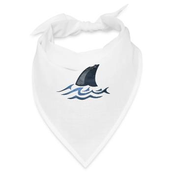 Shark Hai Haifisch Flosse - Bandana - Weiß - Vorne