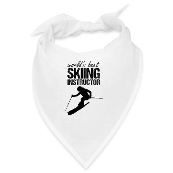 Bester Skilehrer - Bandana - Weiß - Vorne