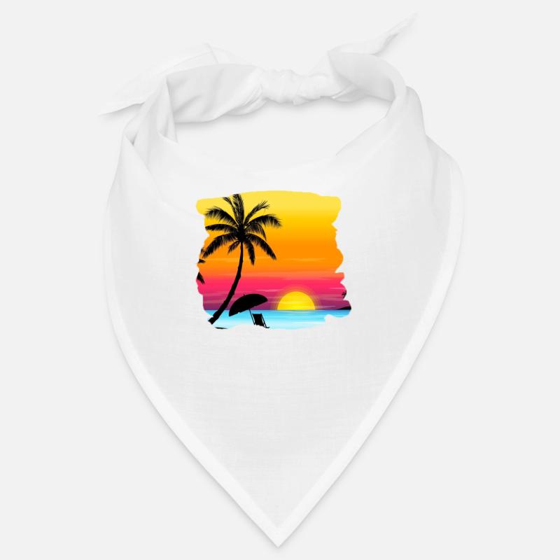 Sommerurlaub - Bandana - Weiß