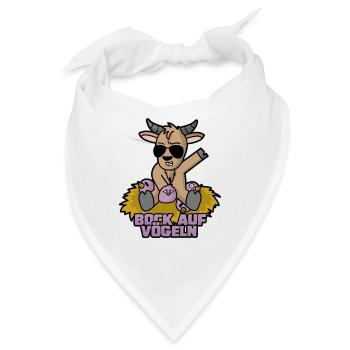 Bock auf Vögeln lustig spruch - Bandana - Weiß - Vorne