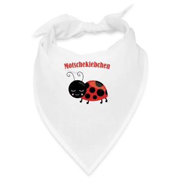 Modschegiebchen Motschekiebchen Geschenk 0811 - Bandana - Weiß - Vorne
