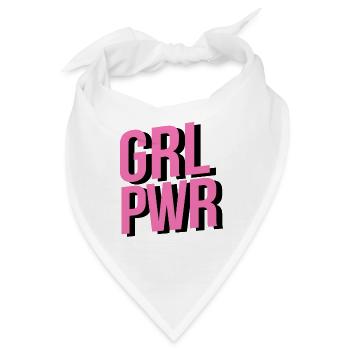 Girl Power Grl Power Shirt - Bandana - Weiß - Vorne