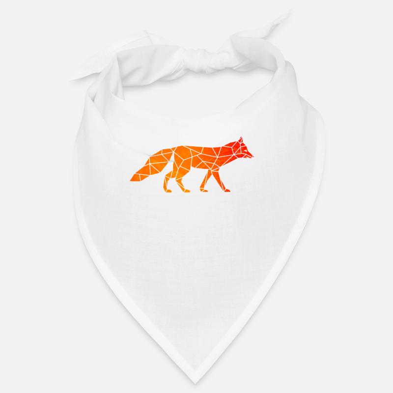 Fox foxes origami geometric Bandana