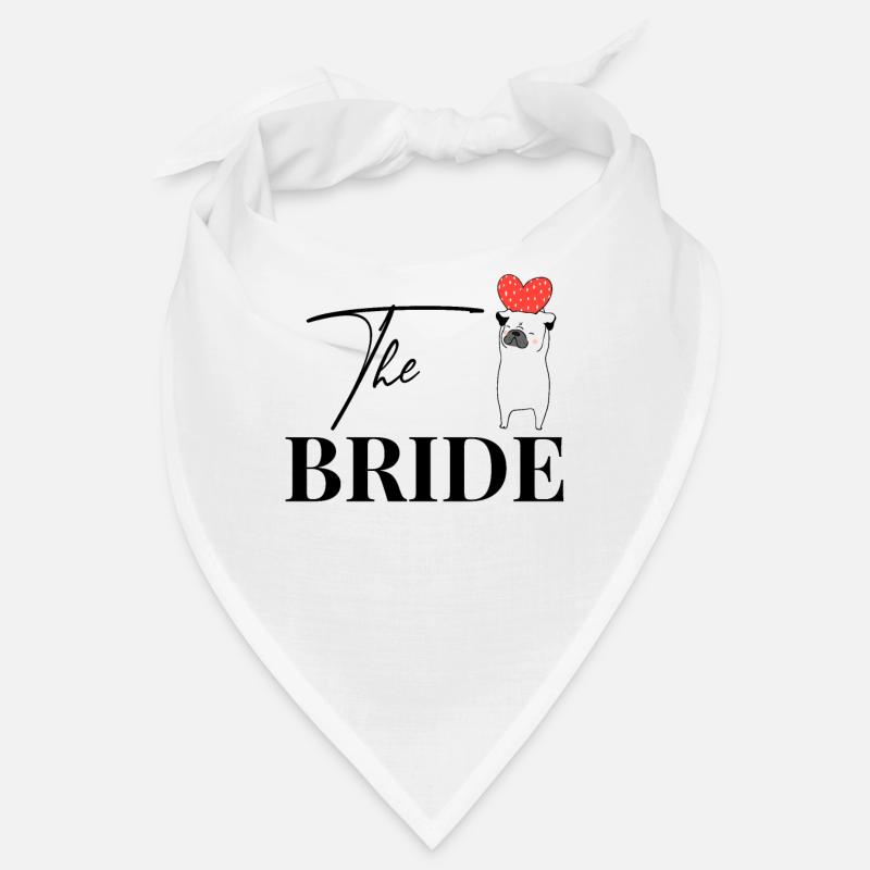 Die Braut Bride Mops JGA Junggesellenabschied Bandana