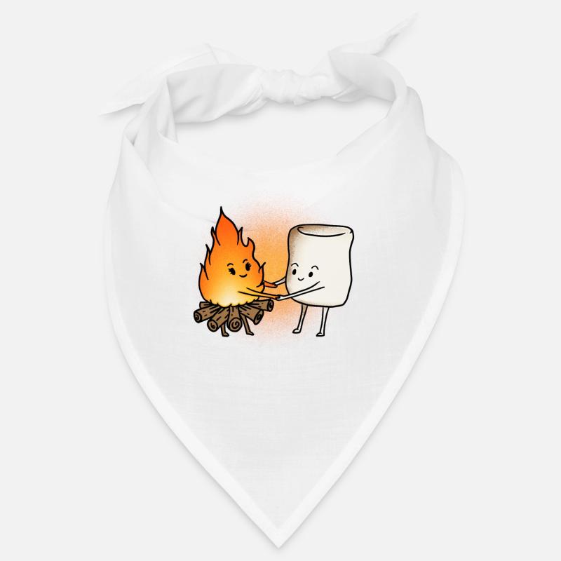 Marshmallow und Feuer Geschenk Bandana