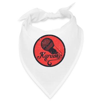 Karaoke - Bandana - Weiß - Vorne