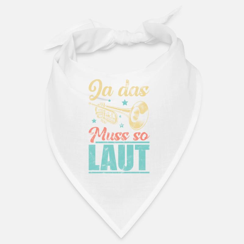 Trompeter - Ja das muss so laut - Bandana - Weiß