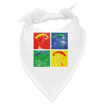 Gleitschirmfliegen - Bandana - Weiß - Vorne