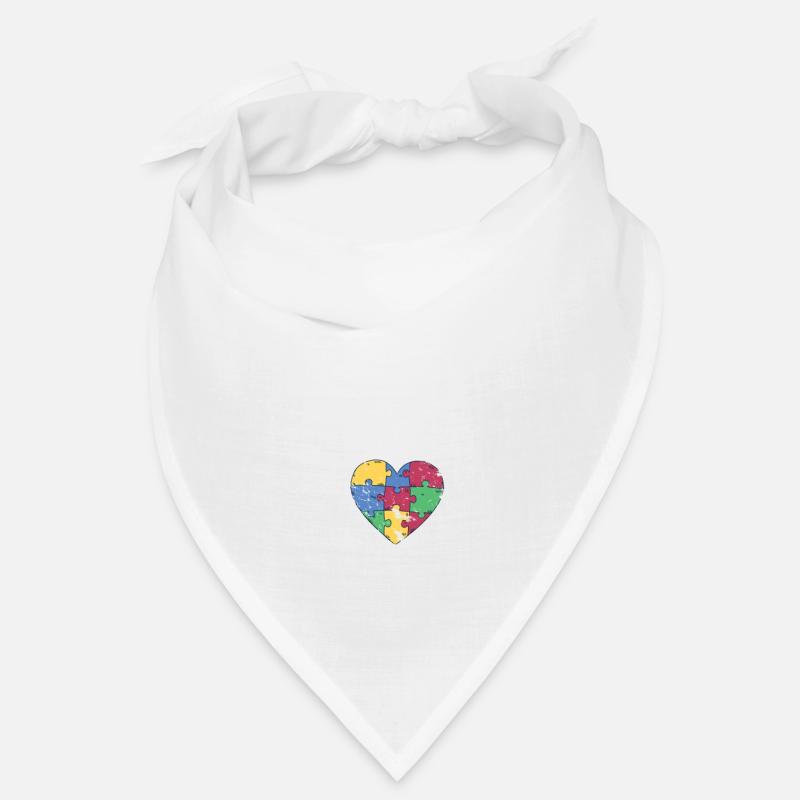 Autismus Autism Autist Mom Mutter Mama - Bandana - Weiß