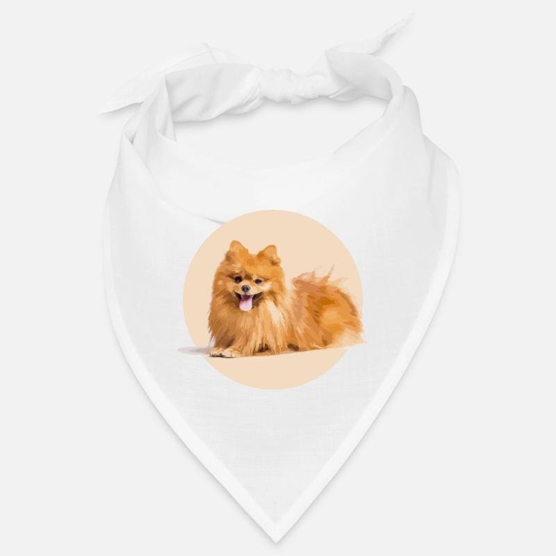 Rot Spitz - Bandana - Weiß