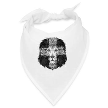 Jesus Kreuz Gott Kirche Christliche Löwe - Bandana - Weiß - Vorne