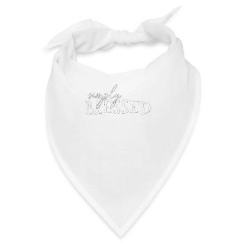 Christliches Design - Einfach gesegnet - Bandana - Weiß - Vorne