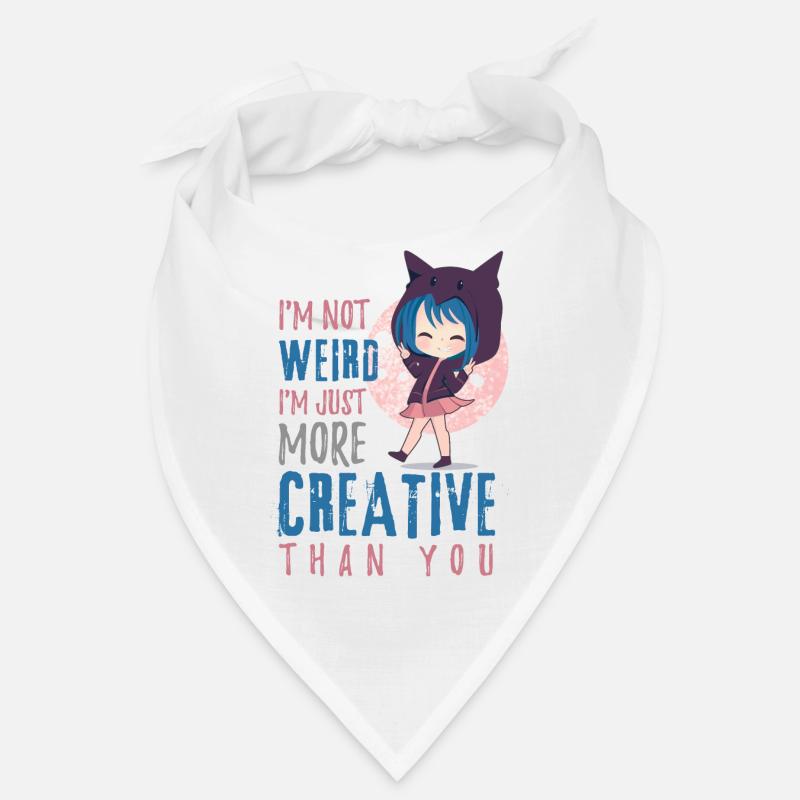 Anime Chibi Créatif - Bandana - blanc